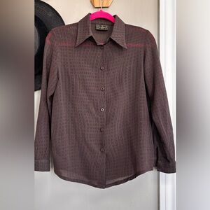 🌸 SOLD ON NOIHSAF 🌸Sheer Fendi Jeans Blouse